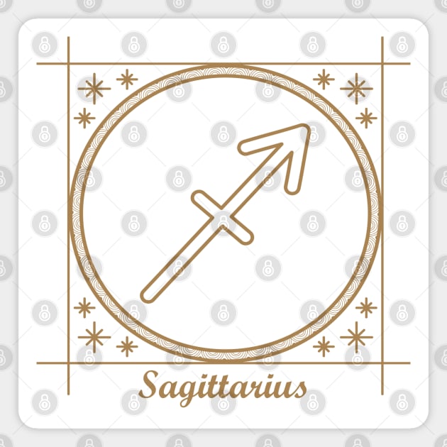 Sagittarius Zodiac Sign Magnet by Susy Maldonado illustrations